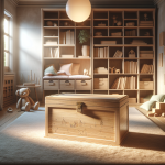 Baúl para juguetes de madera: todo ordenado y con buen gusto